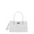 Versace 'Medusa 95' White Tote Bag With Logo Detail In Smooth Leather Woman WHITE