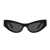 Dolce & Gabbana DOLCE & GABBANA D DG4450 DG Crossed Sunglasses 501/87 BLACK
