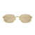 Gucci GUCCI  GG1593S Linea GG Logo Sunglasses 002 GOLD/IVORY