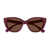 Gucci Gucci  Gg1588S Linea Lettering Sunglasses 003 BORDEAUX