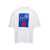 JACQUEMUS White Crewneck 'Le T-Shirt Cuadro' with Abstract Print in Cotton Man WHITE