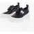 Michael Kors Michael Leather Padma Slip On Sneakers With Faux Closure And Black & White
