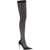 Dolce & Gabbana Stretch Tulle Thigh-High Boots NERO