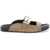 Lanvin Suede Leather Slides For Women CHOCOLATE