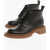 Loewe Leather Combat Boots With Contrasting Sole Black