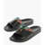 Marcelo Burlon Solid Color Icon Wings Slides With Print Black