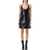 COURRÈGES Courrèges Buckle Babydoll Vinyl Dress Black