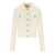 TWINSET TWINSET OFF-WHITE CARDIGAN WITH LOGO BUTTONS White