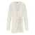 TWINSET TWINSET OFF-WHITE CARDIGAN WITH FEATHERS White