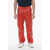 Salvatore Ferragamo Nylon Cargo Pants With Drawstringed Bottom Red