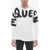 Alexander McQueen Long Sleeved T-Shirt With Graffiti Print White