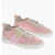 Hogan Fabric And Suede 3R Low-Top Sneakers With Monogram Applicati Pink