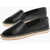 Tory Burch Leather Espadrilles With Patent Toe Black