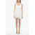 MSGM Double-Layered Tank Dress With Tulle Bottom White