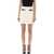 Self-Portrait SELF-PORTRAIT Textured knit mini skirt CREAM