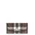 Burberry BURBERRY CONTINENTAL WALLET WITH CHECK MOTIF BROWN
