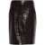 Tom Ford Tom Ford Croco Embossed Leather Midi Skirt MARRONE SCURO