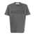 Golden Goose Golden Goose Golden M`S Regular T-Shirt Distressed Cotton Jersey With Logo Clothing GREY