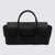 TOD'S TOD'S BLACK LEATHER REVERSE FLAP SMALL TOP HANDLE BAG BLACK