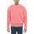 Marni Crew Neck Organic Cotton Sweatshirt With Printed Logo Pink