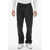 Off-White Nylon Industrial Pants With Safety Belt And Drawstringed Ank Black