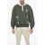 Bally Buttoned Neck Hoodie With Contrasting Details Military Green