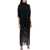 Khaite "Olson Dress With Ruffled Fr BLACK