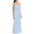 ROLAND MOURET Strapless Satin Crepe Dress Without BLUE