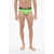 DSQUARED2 Stretch Cotton Briefs With Logoed Elastic Waistband Green