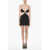 RETROFÊTE Cut-Out Sharlene Minidress With Jewel Details Black
