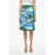 Gucci Pencil Skirt With Los Angeles Print Blue