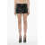 COURRÈGES Vinyl Effect Miniskirt With Braces Black