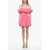MSGM Off-Shoulder Balloon Minidress Pink