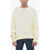 Off-White Seasonal Crew Neck 3D Diag Cotton Sweater White