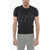 Neil Barrett Slim Fit Jumblend Bolt Crew-Neck T-Shirt With Embroidery Black