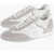 Hogan Two-Tone Lurex And Suede Olympia Low-Top Sneakers White
