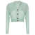 Antonino Valenti Antonino Valenti 'Sonia Delaunay' Crop Cardigan GREEN