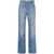 Versace VERSACE STRAIGHT JEANS WITH BAROCCO PRINT BLUE