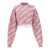 Vetements Vetements 'Iconic Lurex Monogram' Crop Sweater PINK