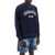 DSQUARED2 "Used Effect Cool Fit Sweatshirt NAVY BLUE
