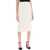 ROLAND MOURET Midi Cady Skirt In CREAM