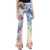 Diesel Destroyed Jersey Flared Pants With Bell-Bottom MEDIUM BLUE