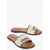 Isabel Marant Cotton Vikee Sandals With Leather Trim Beige