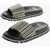 Marc Jacobs Leather Slides With All-Over Logo Black & White