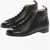 Gucci Leather Jakarta Boots With Perforated Details Black