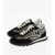 Marc Jacobs The Marc Jacobs Fabric And Suede The Jogger Low Top Sneakers Black