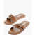 DSQUARED2 Leather Sandals With Silver-Tone Buckle Brown