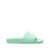 Palm Angels PALM ANGELS SLIDE SANDALS WITH EMBOSSED LOGO GREEN