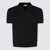PIACENZA CASHMERE Piacenza Cashmere Black Cotton Polo Shirt BLACK