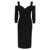 HERVE LEGER Hervé Léger 'Icon Notched Bateau Midi' Dress Black